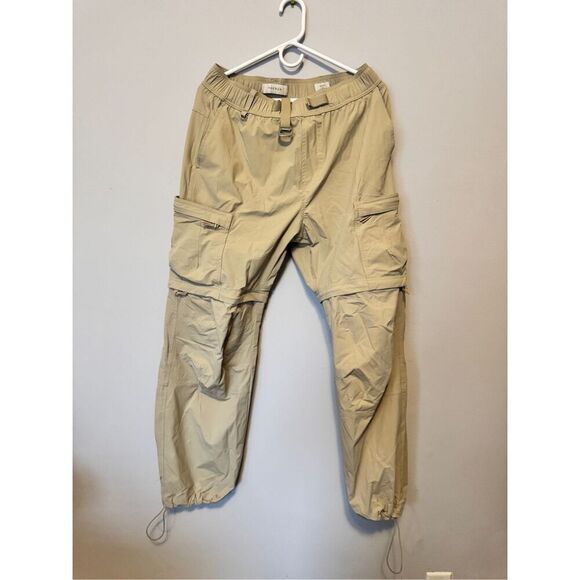 Pacsun baggy tan cargo/parachute/tactical pants size medium - Picture 1 of 4